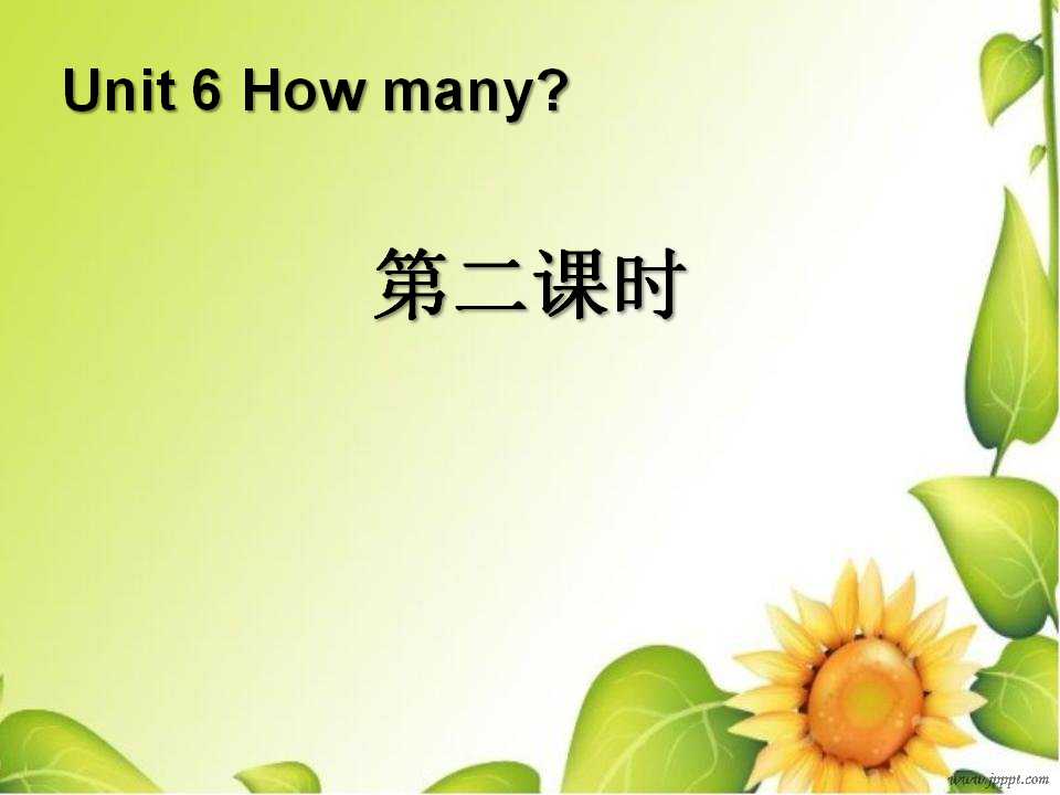 《How many?》第二课时PPT课件