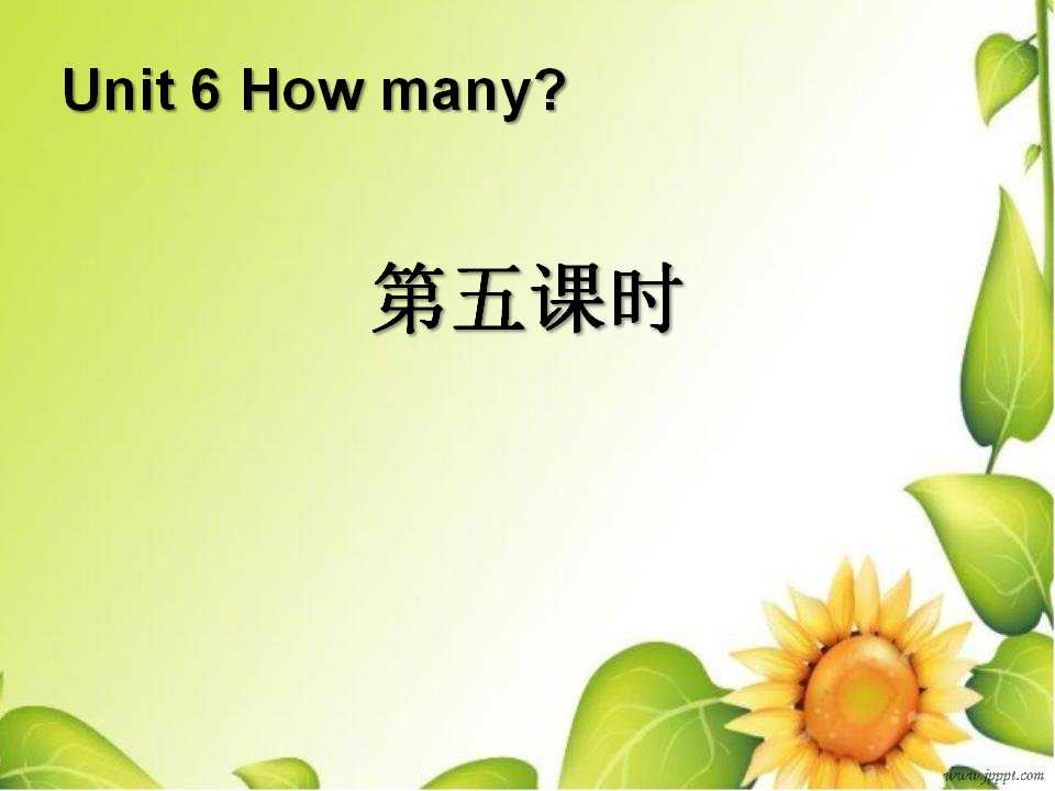 《How many?》第五课时PPT课件