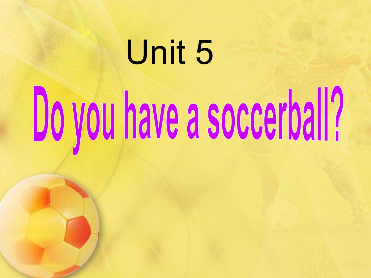 《Do you have a soccer ball?》PPT课件2