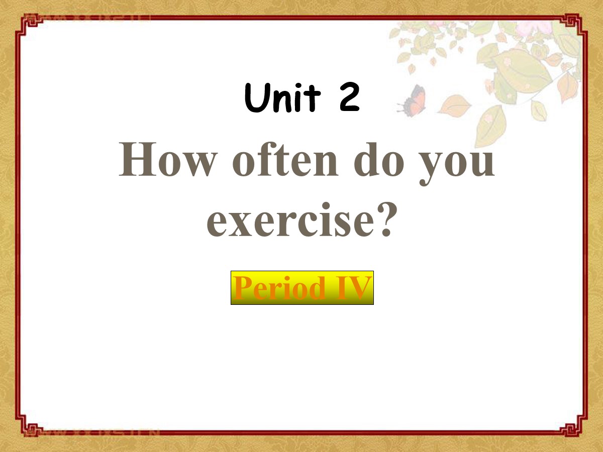 《How often do you exercise?》PPT课件15