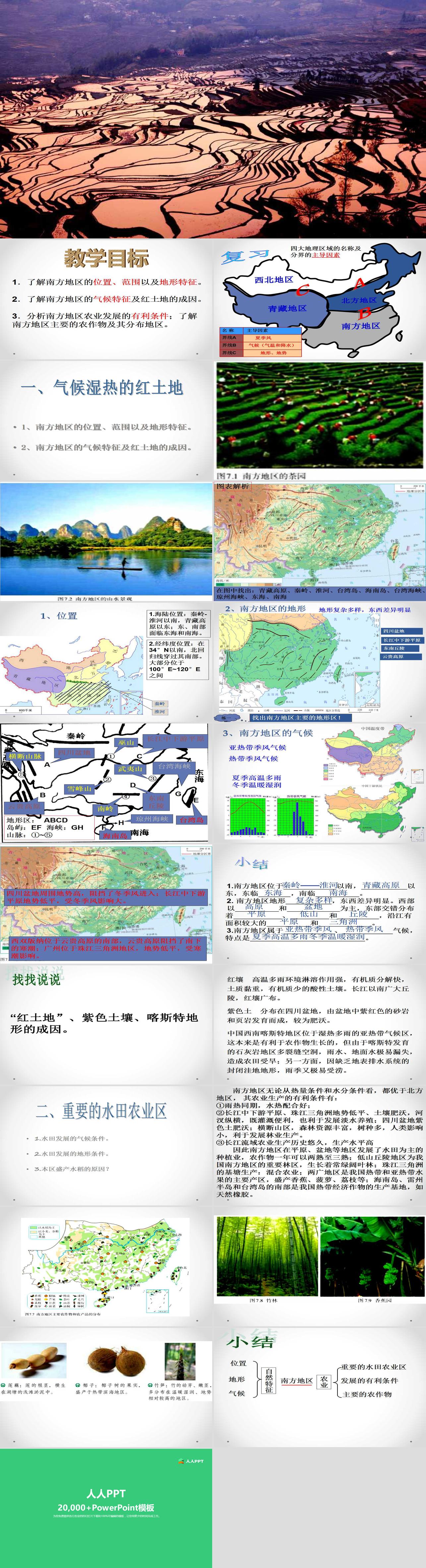 《自然特征与农业》南方地区PPT课件2长图