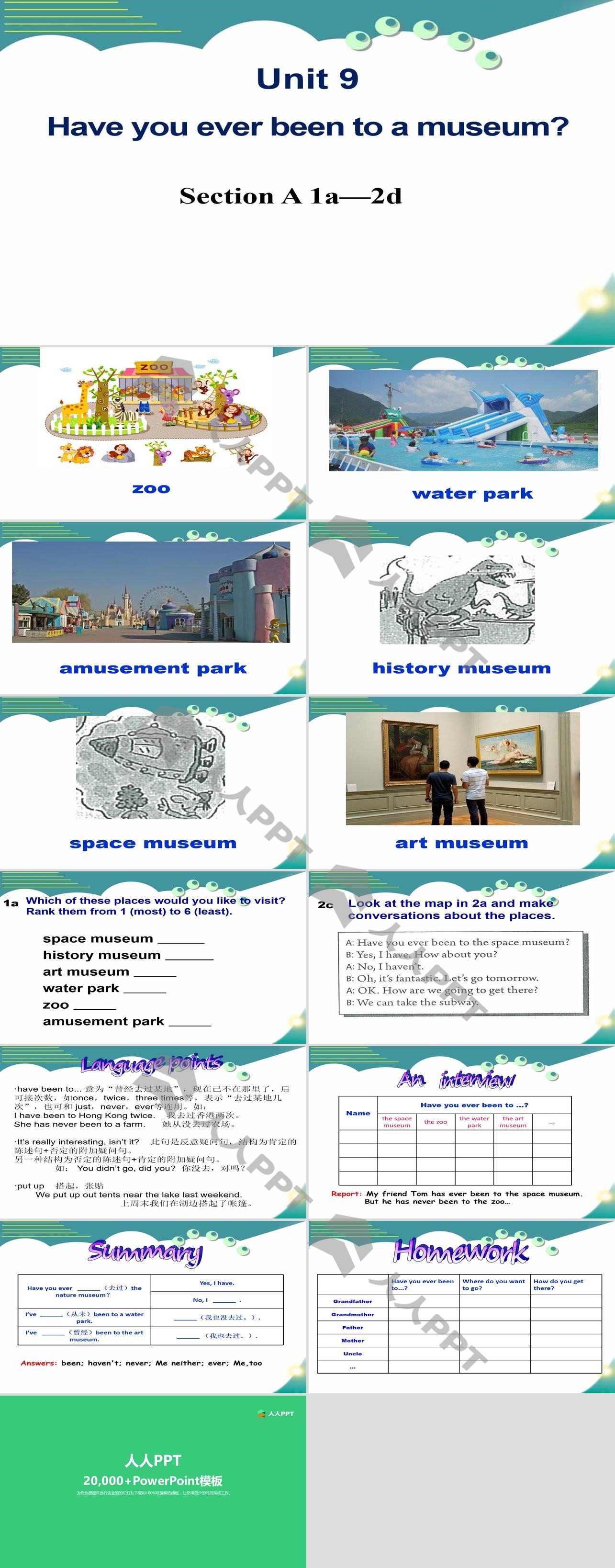 《Have you ever been to a museum?》PPT课件8长图