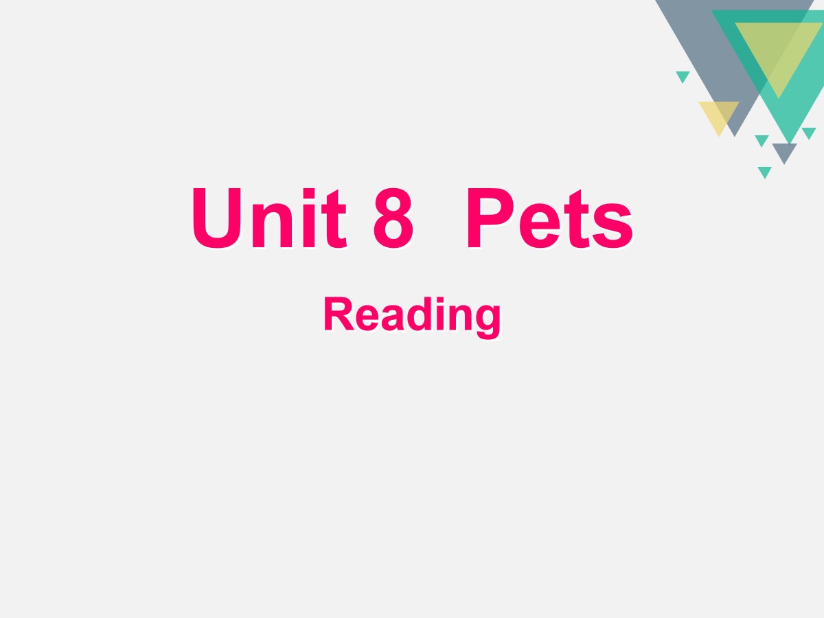 《Pets》ReadingPPT