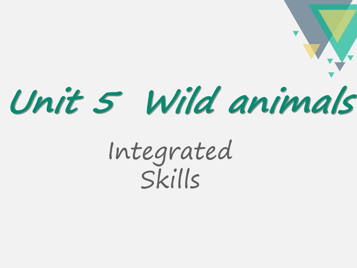 《Wild animals》integrated SkillsPPT