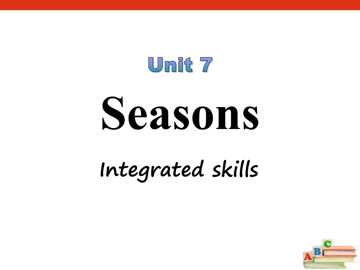 《Seasons》Intergated skillsPPT