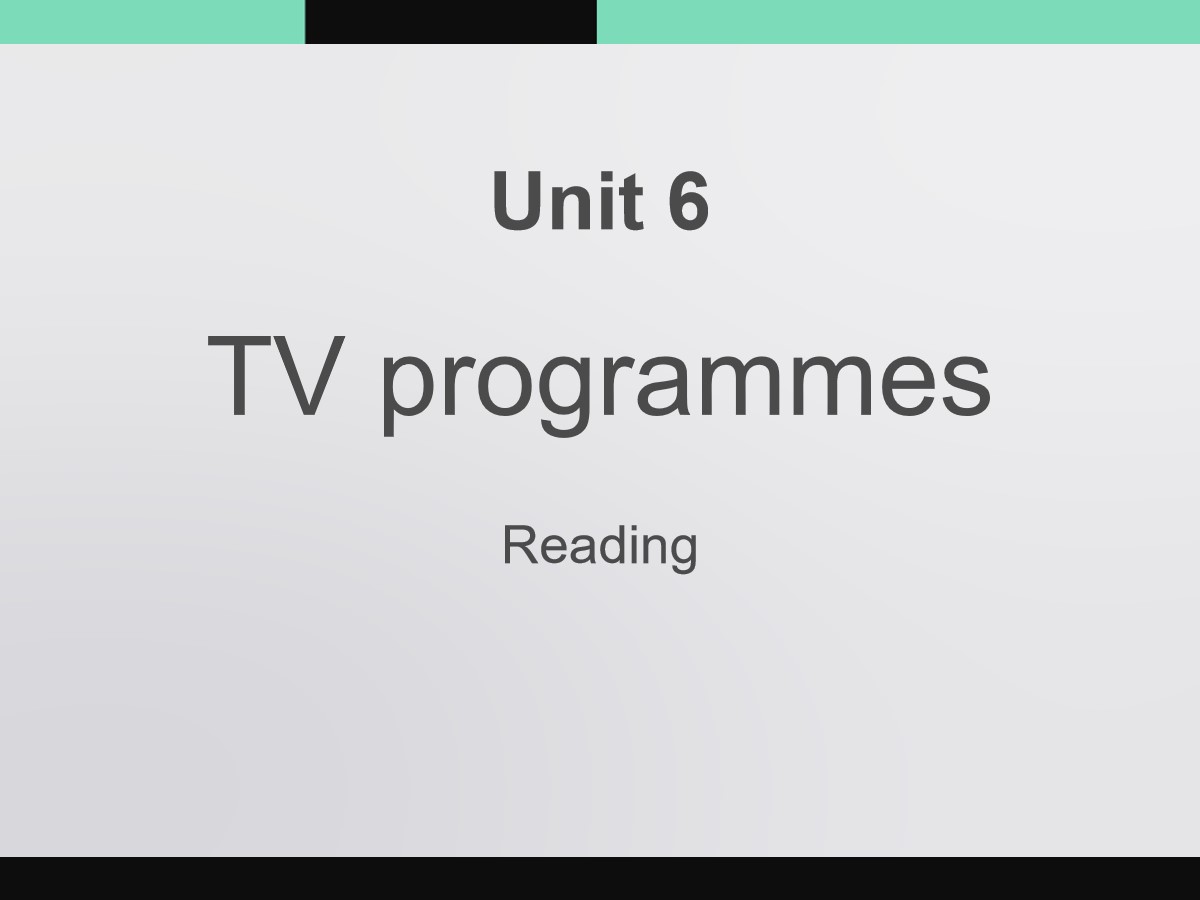 《TV programmes》ReadingPPT