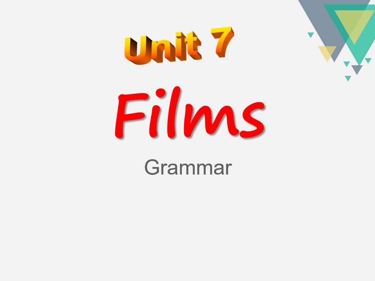 《Films》GrammarPPT