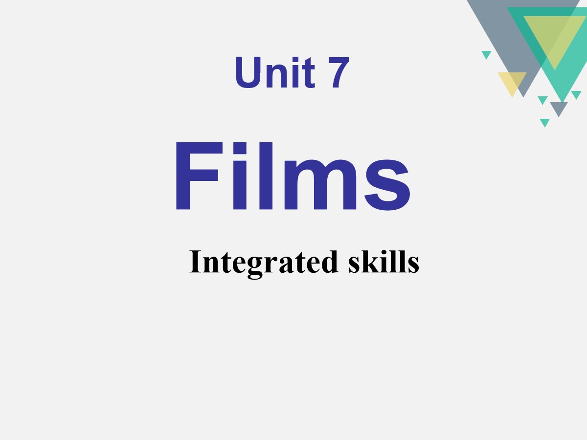 《Films》Integrated skillsPPT课件