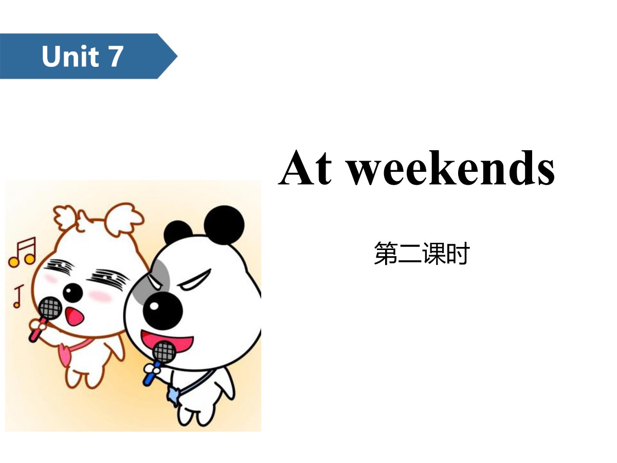 《At weekends》PPT(第二课时)