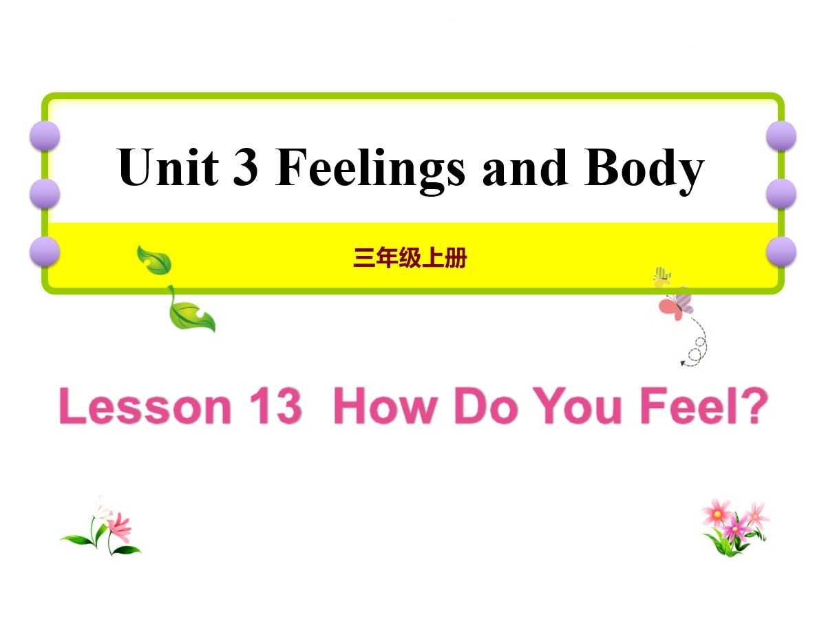 《How Do You Feel?》Feelings and Body PPT课件