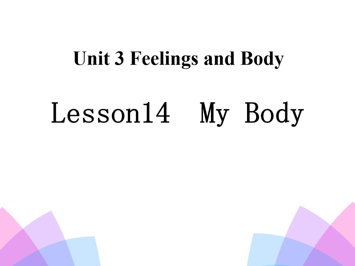 《My Body》Feelings and Body PPT