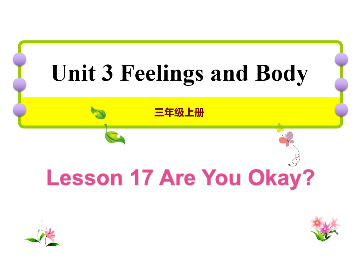 《Are You Okay?》Feelings and Body PPT课件