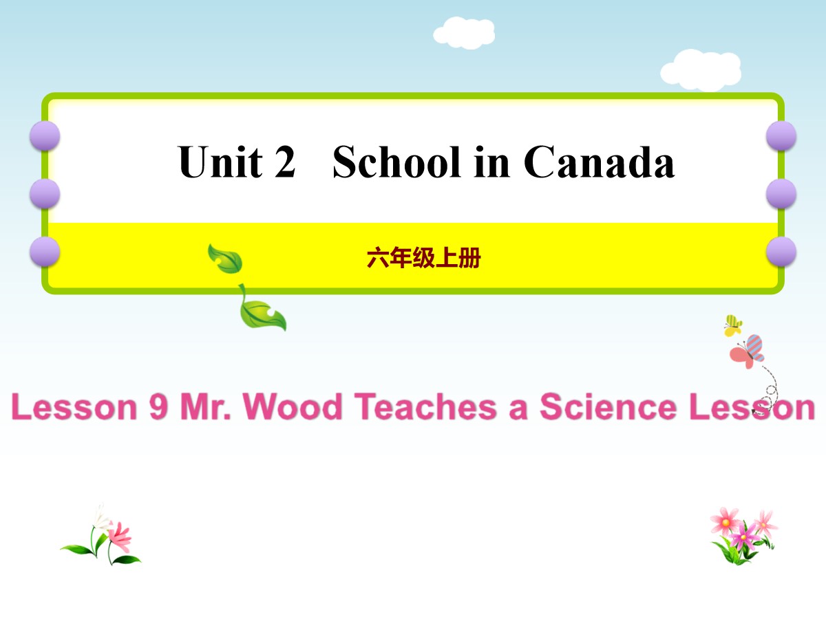 《Mr.Wood Teaches a Science Lesson》School in Canada PPT教学课件