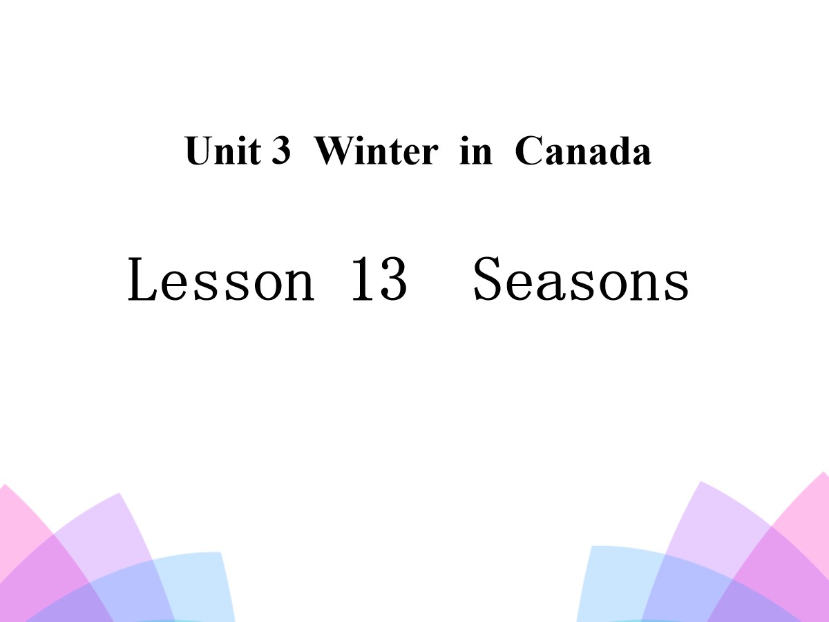 《Seasons》Winter in Canada PPT