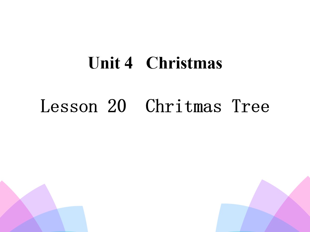 《Chritmas Tree》Christmas PPT