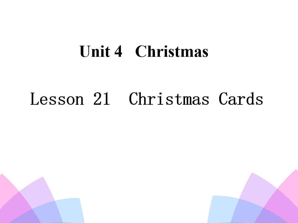 《Christmas Cards》Christmas PPT