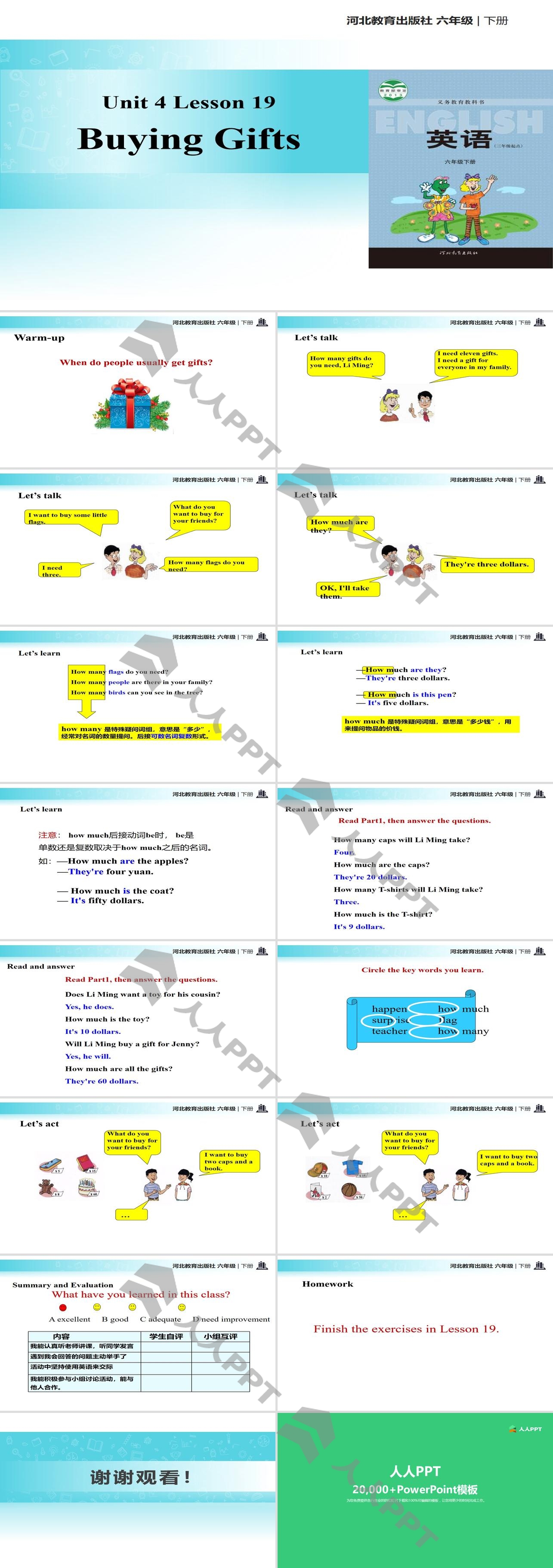 《Buying Gifts》Li Ming Comes Home PPT教学课件长图