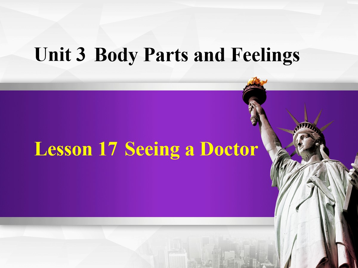 《Seeing a Doctor》Body Parts and Feelings PPT