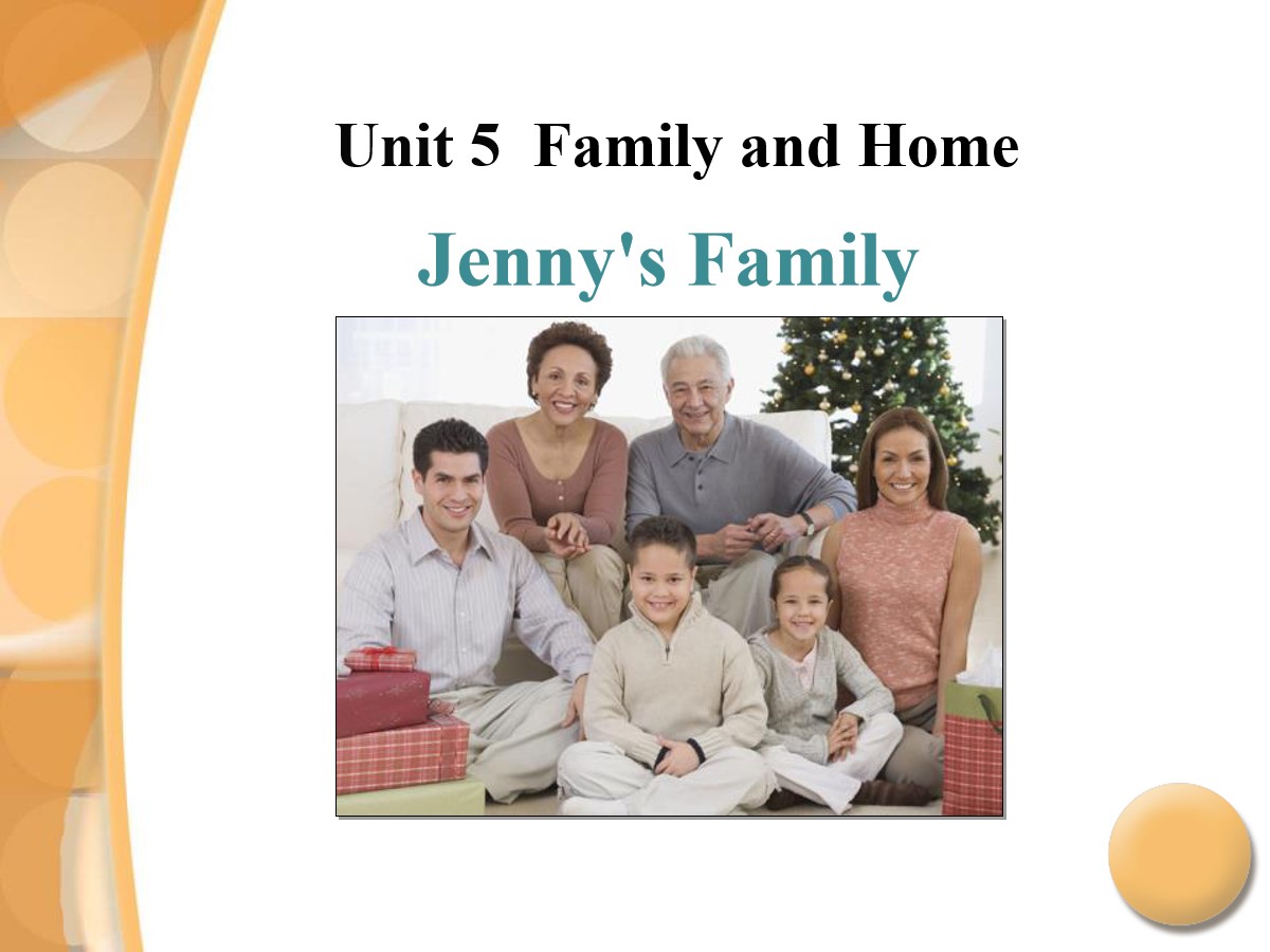 《Jenny's Family》Family and Home PPT