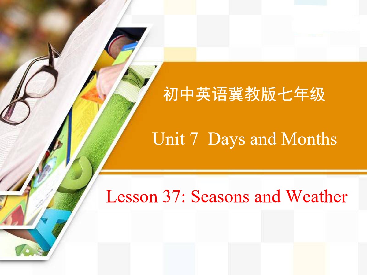 《Seasons and Weather》Days and Months PPT