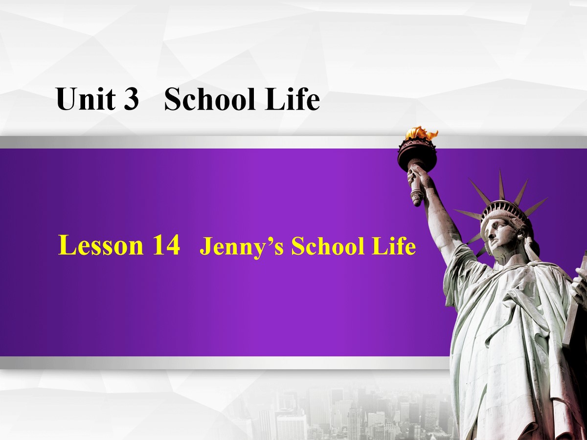 《Jenny's School Life》School Life PPT课件