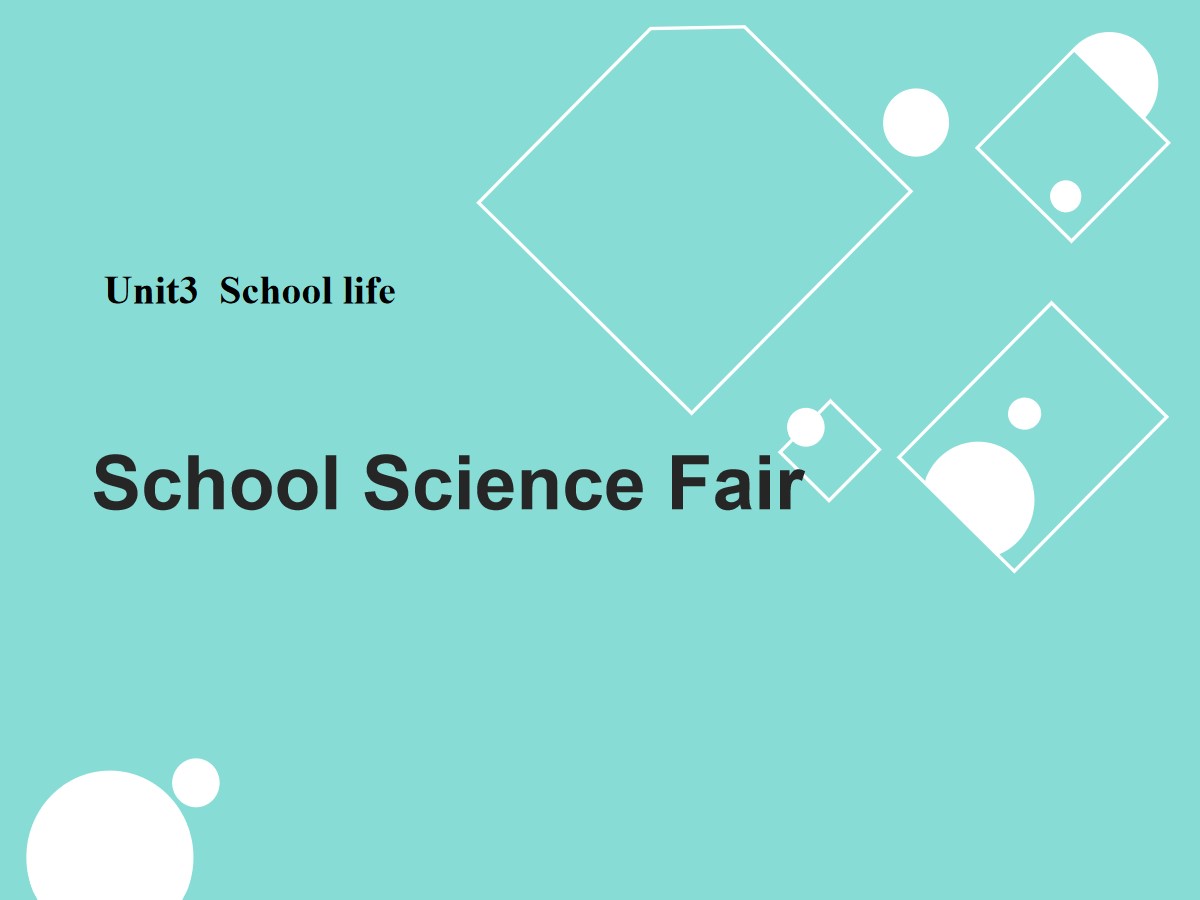 《School Science Fair》School Life PPT