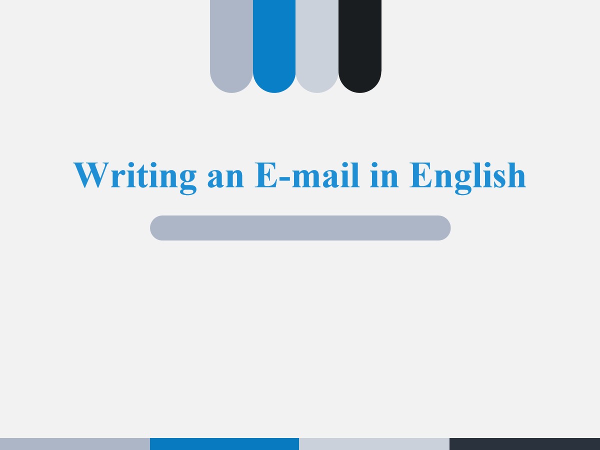 《Writing an E-mail in English》I Love Learning English PPT免费课件