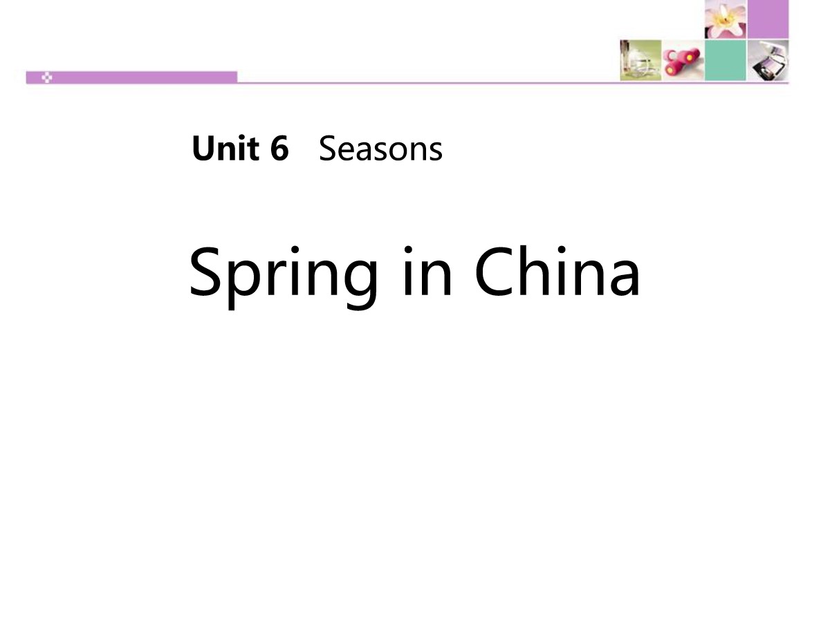 《Spring in china》Seasons PPT