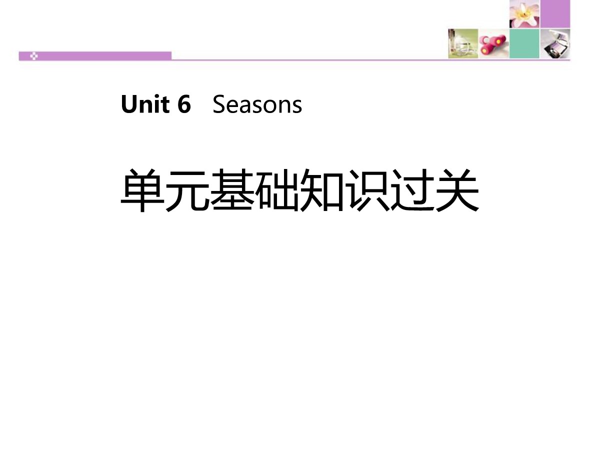 《单元基础知识过关》Seasons PPT