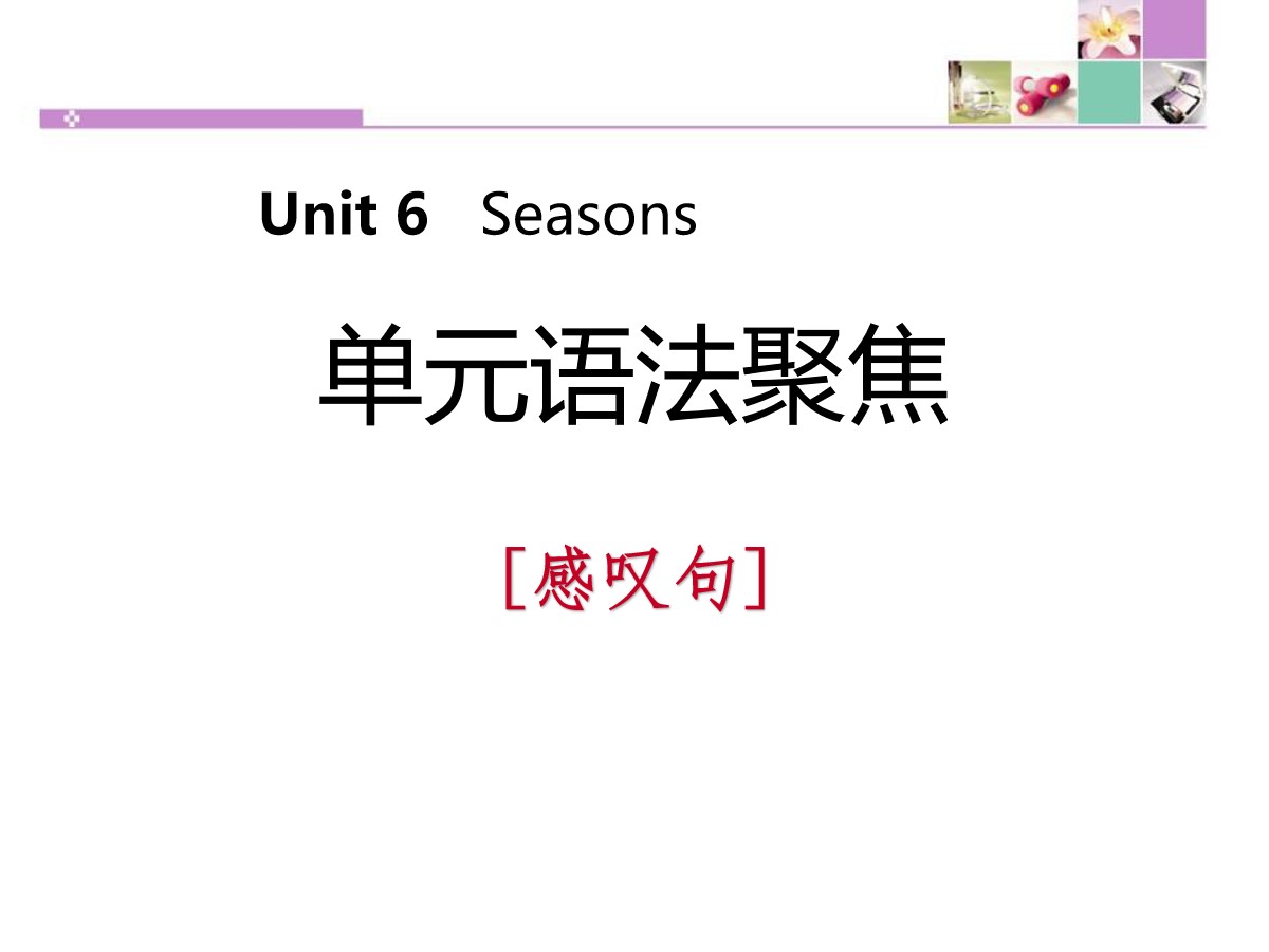 《单元语法聚焦》Seasons PPT