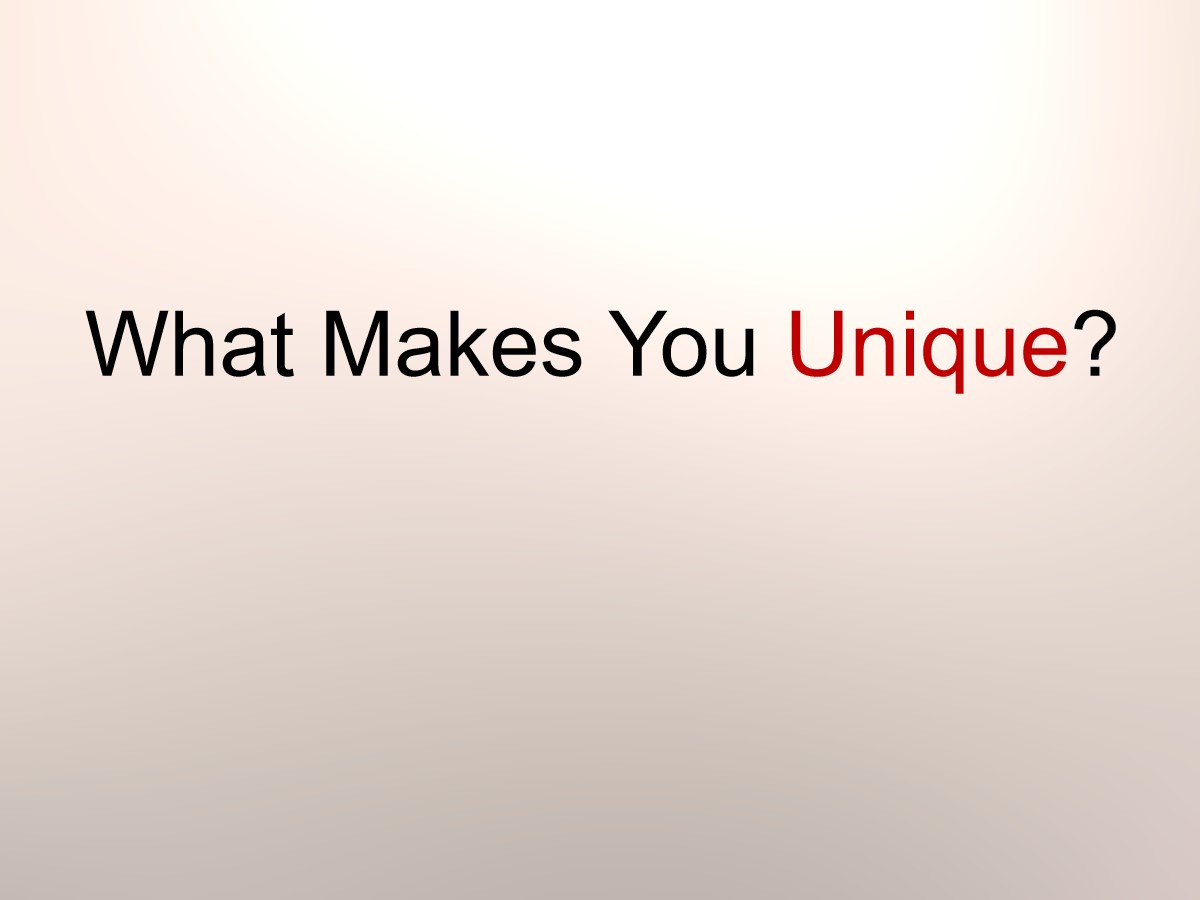 《What Makes You Unique?》Celebrating Me! PPT