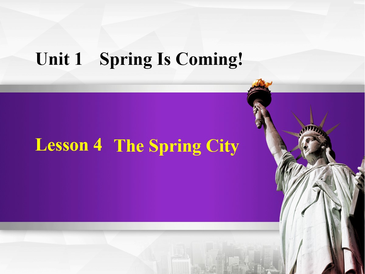 《The Spring City》Spring Is Coming PPT