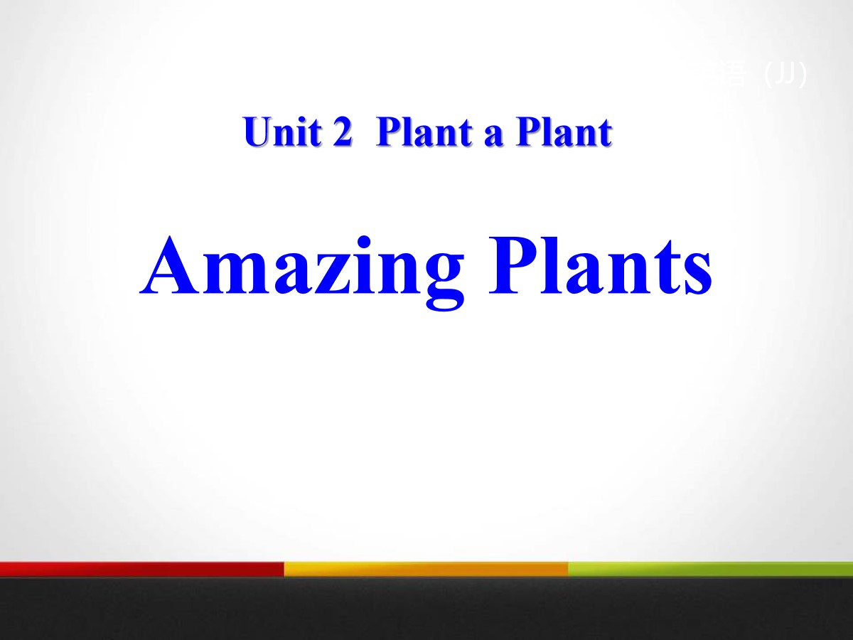 《Amazing Plants》Plant a Plant PPT免费课件