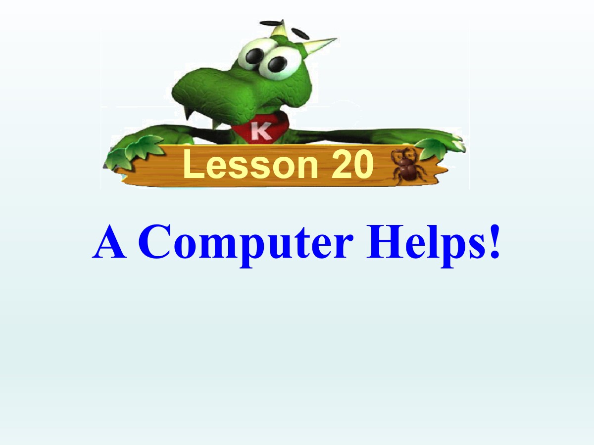 《A Computer Helps!》The Internet Connects Us PPT