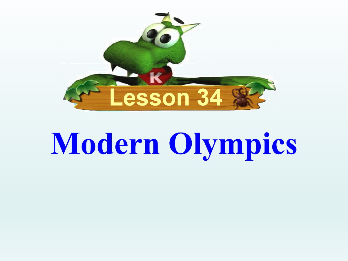 《Modern Olympics》Be a Champion! PPT课件