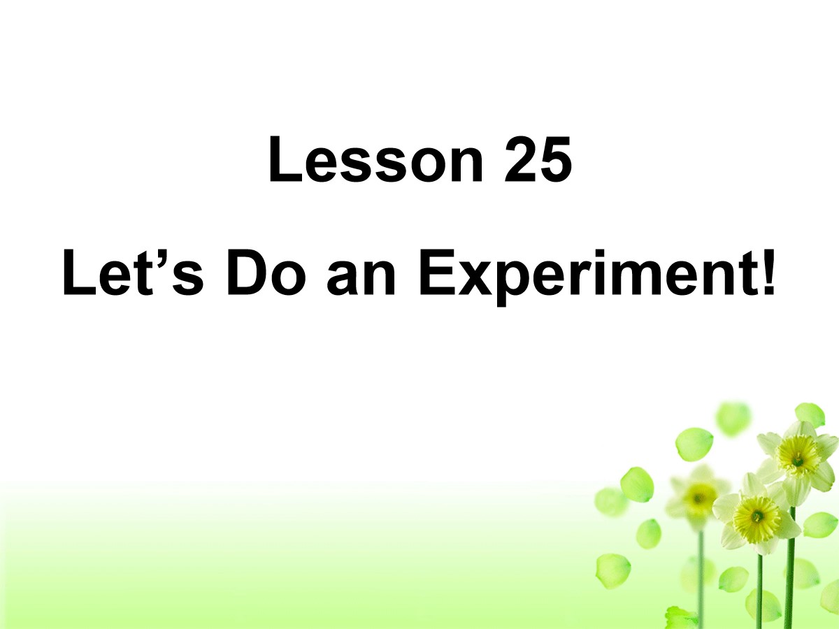 《Let's Do an Experiment》Look into Science! PPT课件