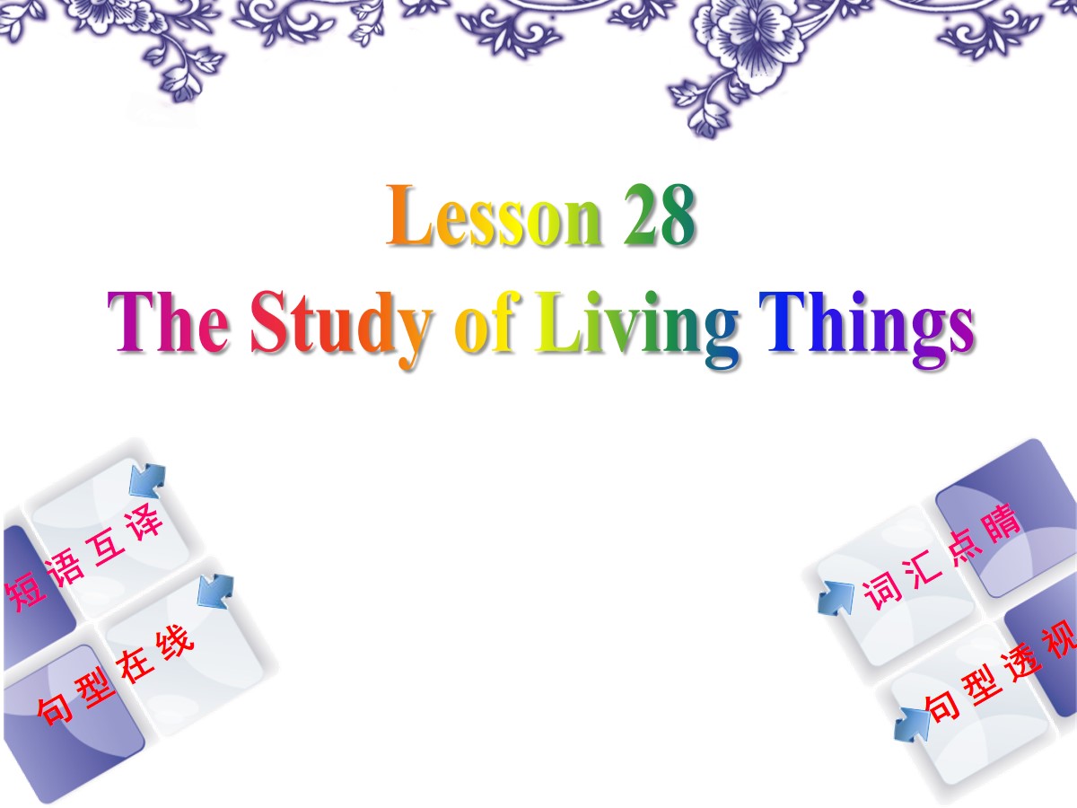 《The Study of Living Things》Look into Science! PPT