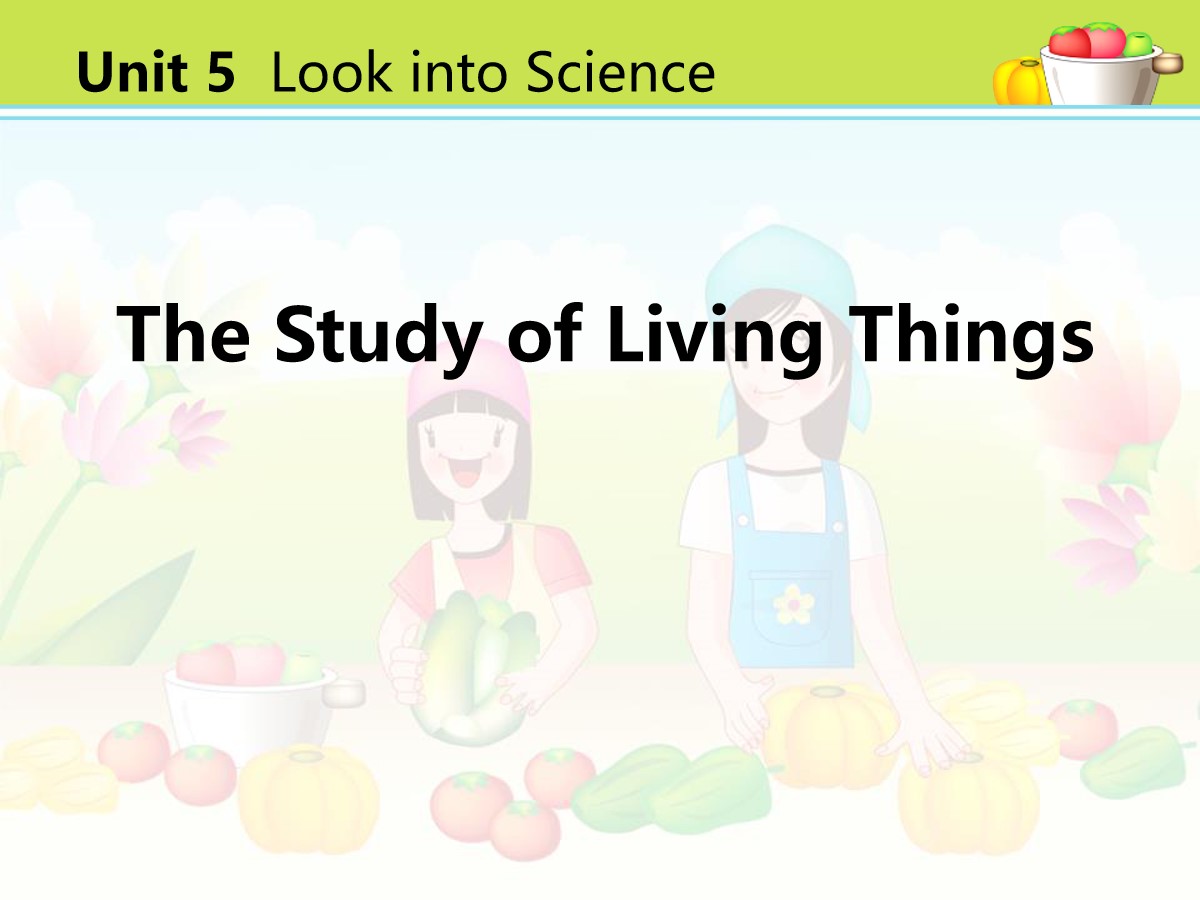 《The Study of Living Things》Look into Science! PPT教学课件