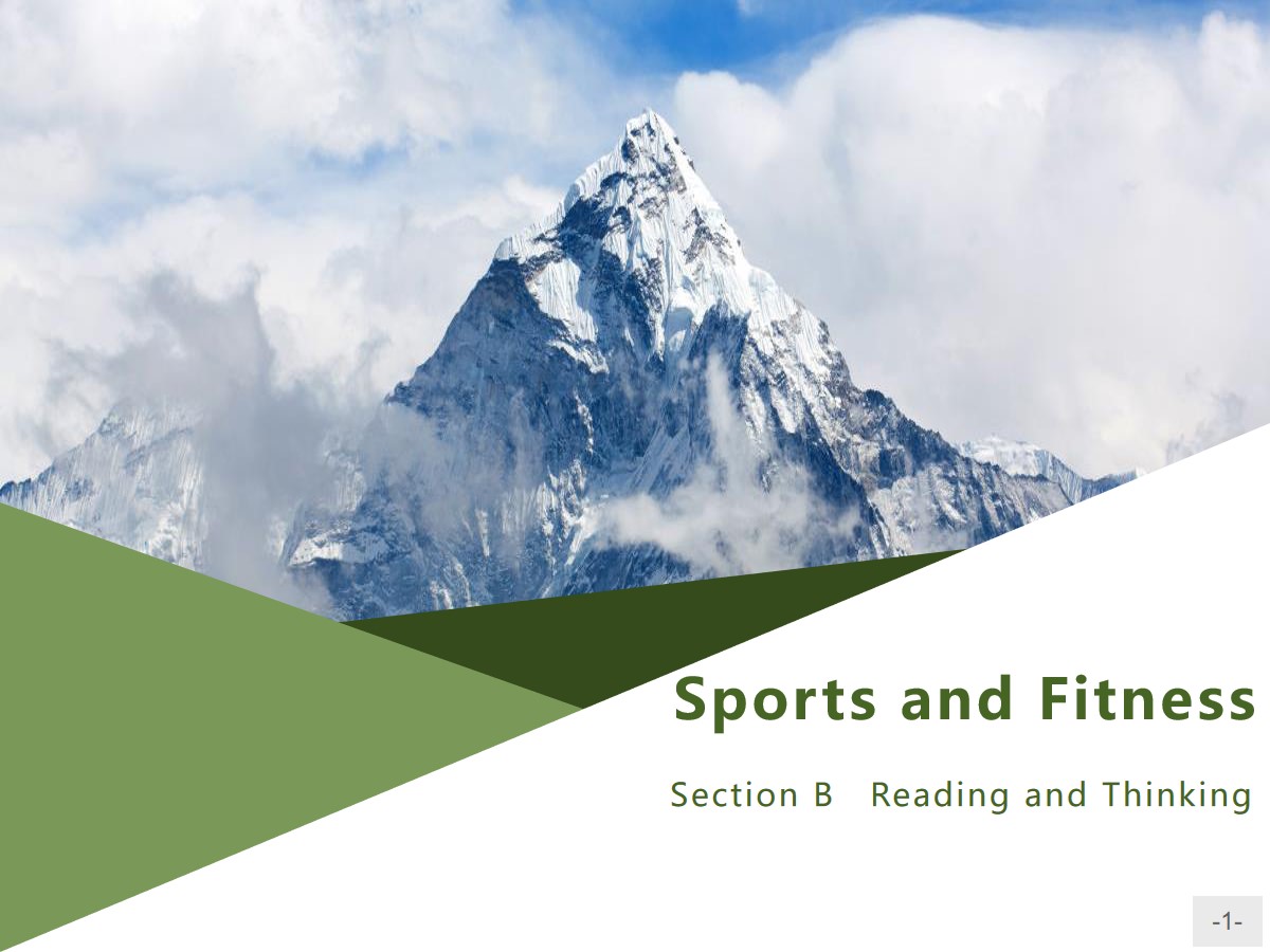 《Sports and Fitness》Reading and Thinking PPT