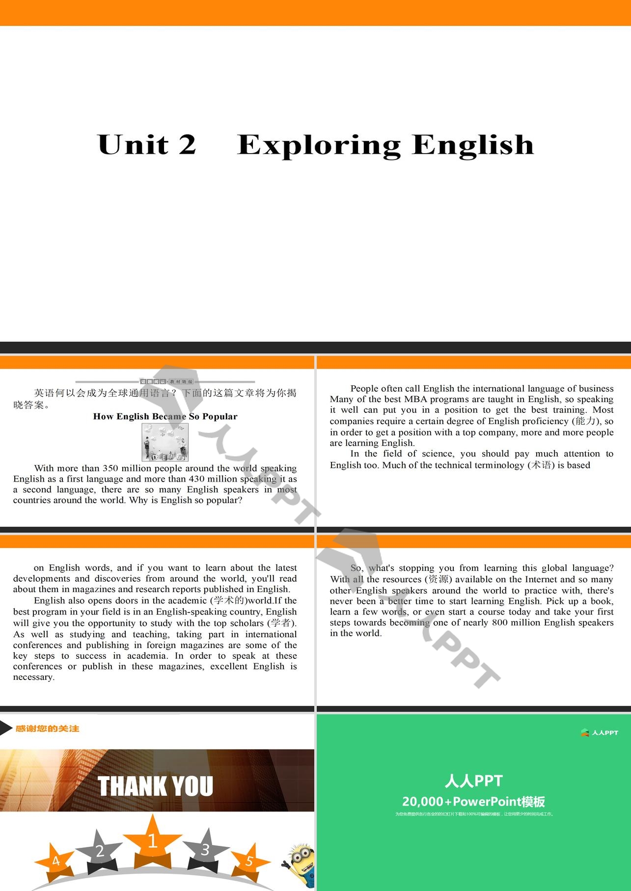 《Exploring English》PPT长图