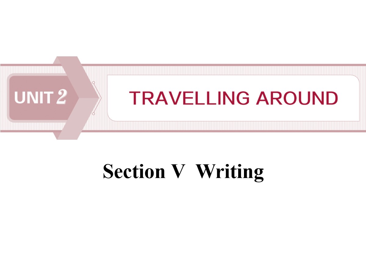 《Travelling Around》Writing PPT