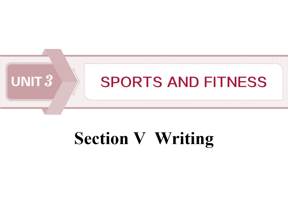 《Sports and Fitness》Writing PPT