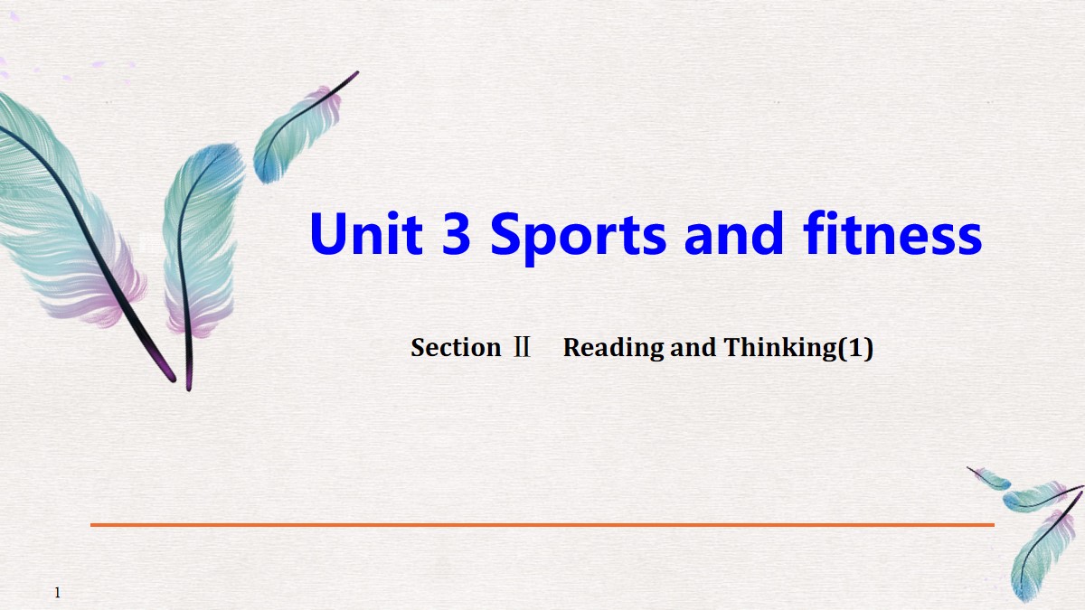 《Sports and Fitness》Reading and Thinking PPT