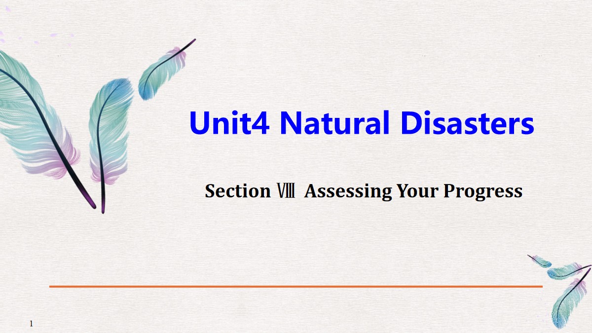 《Natural Disasters》Assessing Your Progress PPT