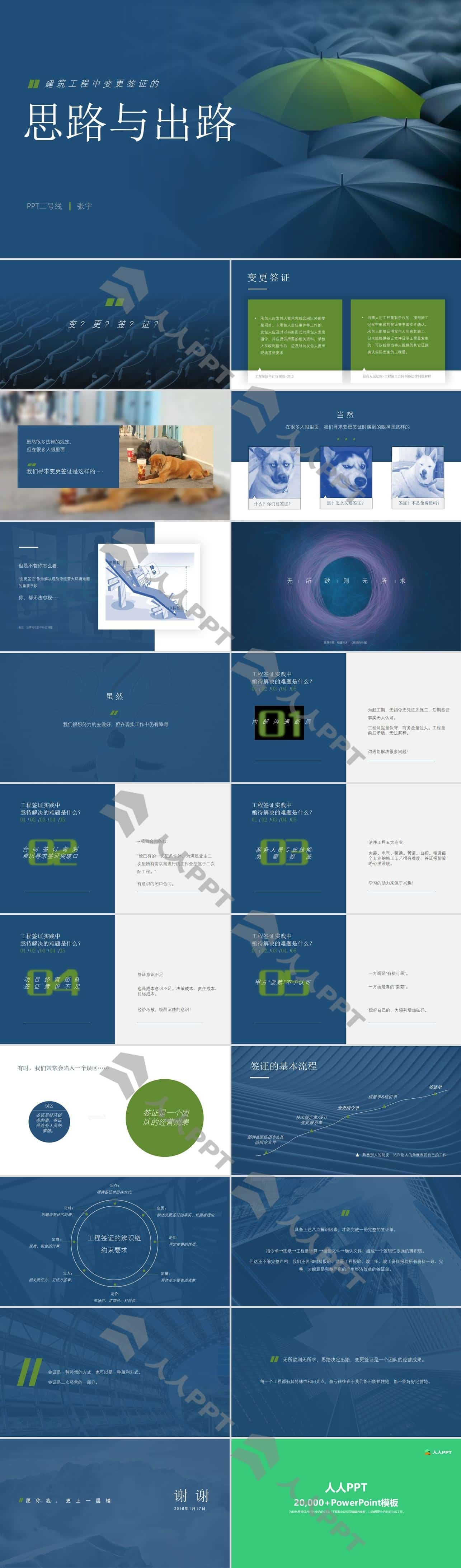 精美大图极简设计商务工作汇报通用PPT模板长图